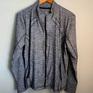 Ricki's Active Women's‎ Gray/Black Athletic Full Zip Jacket Size X-large